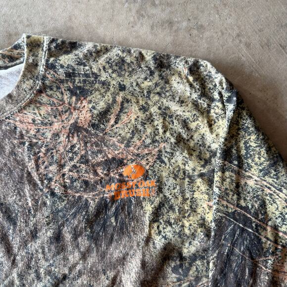 VINTAGE Y2K MOSSY OAK REALTREE CAMO LONG SLEEVE T-SHIRT BAGGY GREEN MENS XXL - Picture 2 of 5